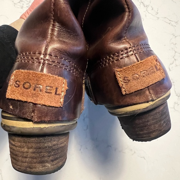 Sorel Slimpack Tall Boots nutmeg brown leather upper equestrian size 6 US - Picture 10 of 10